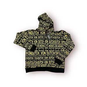 Von Dutch Yellow and Black Hoodie